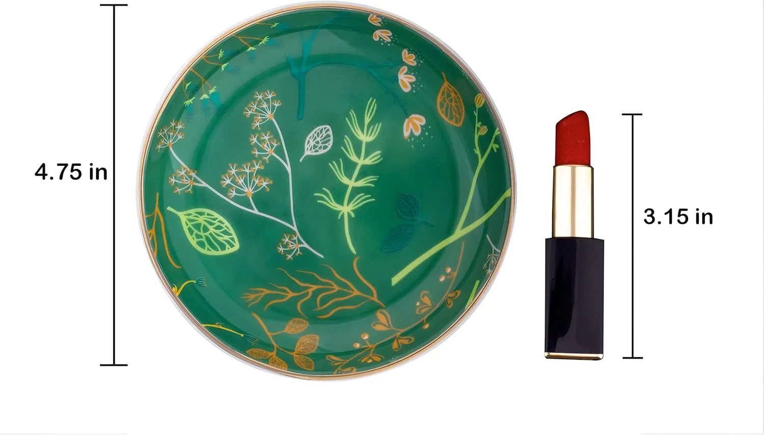 Jewelry Ring Dish Tray Boho Ceramic Decorative Trinket Dish Organizer for Rings Earrings Necklaces Bracelet Watch Keys Plate Small Round Ring Holder Gift for Women Engagement