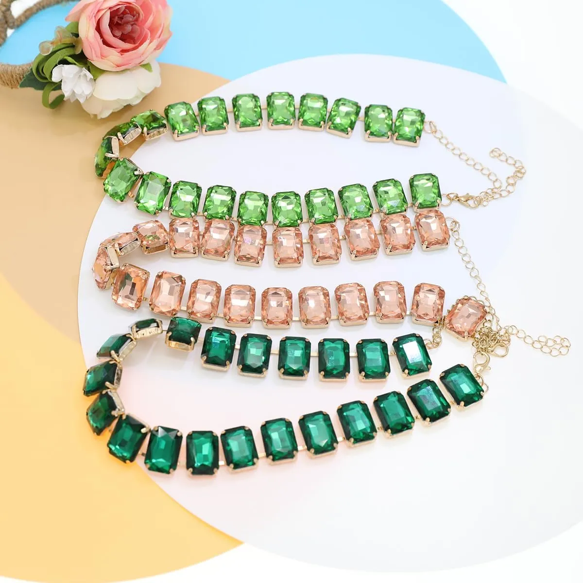 JNF Gold Plated Pearl Choker Collar Necklace for Women Crystal Rhinestone Pearl Statement Necklace and Earrings Bridal Pearls Diamond jewelry Set for Wedding