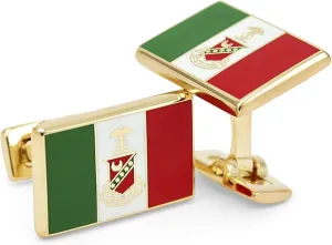 Kappa Sigma Flag Cuff Links (Gold-Plated)