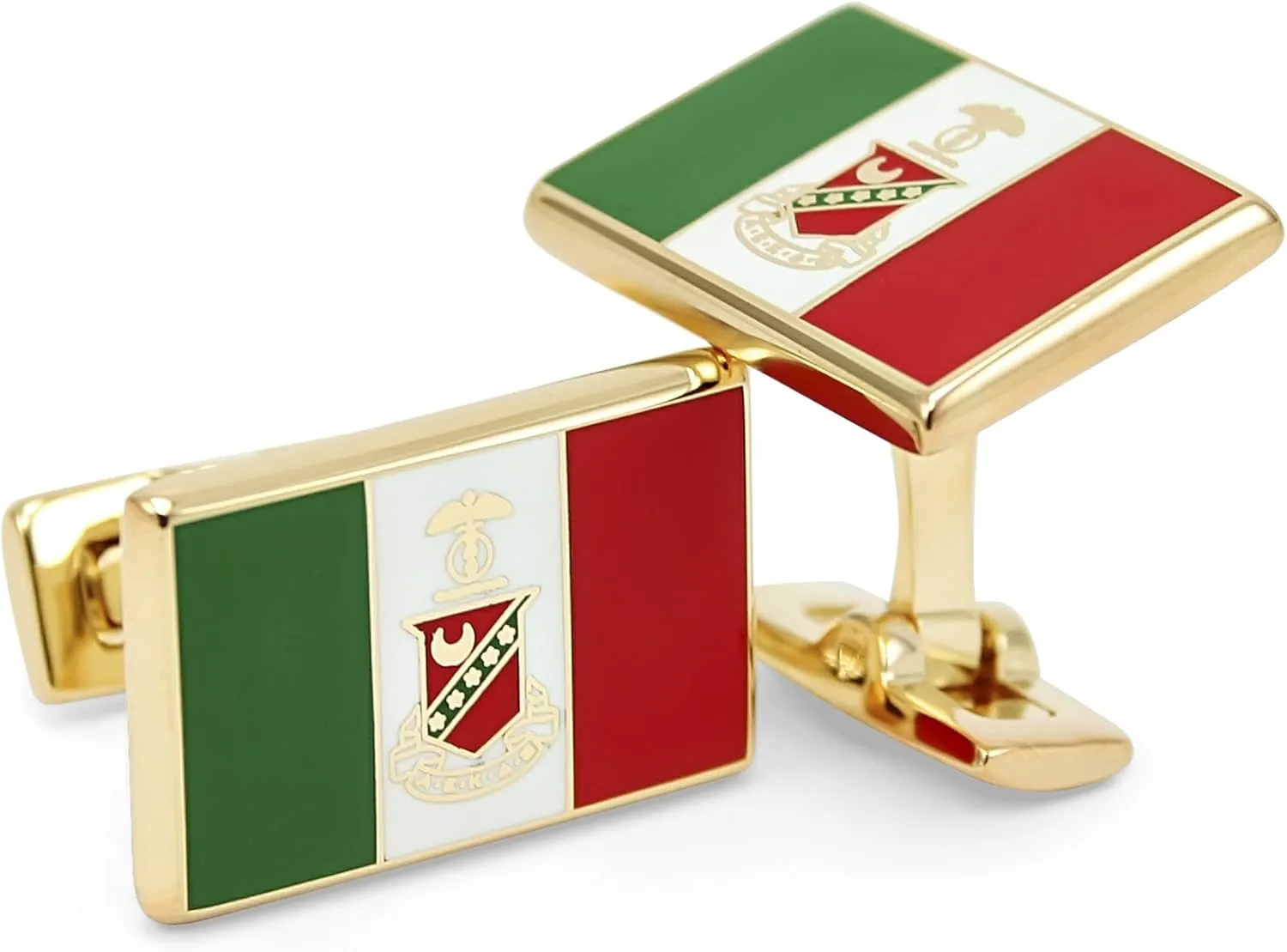 Kappa Sigma Flag Cuff Links (Gold-Plated)