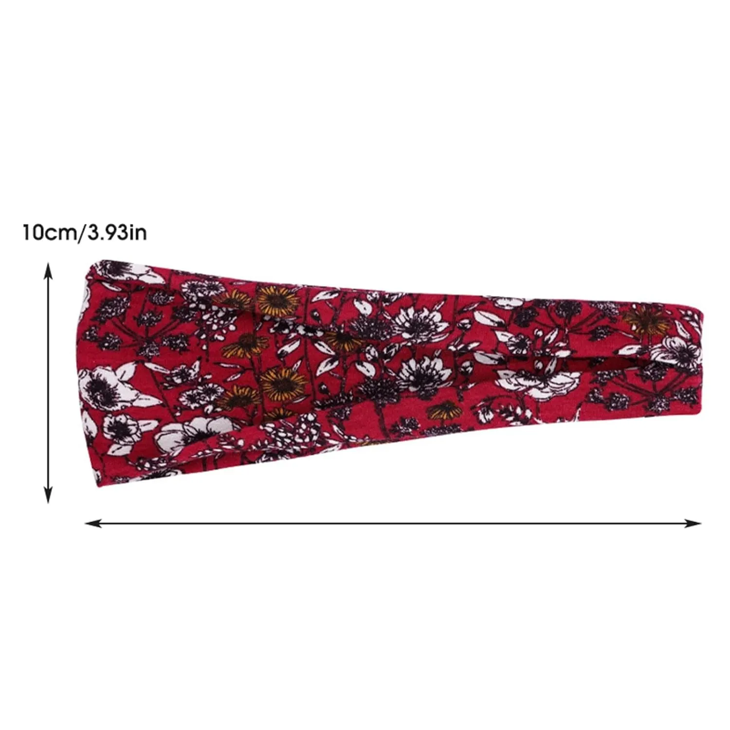Knotted Wide Headbands for Women Girls Cute Fashion Head Wrap Hair Accessories for Daily Festival (Black, One Size)