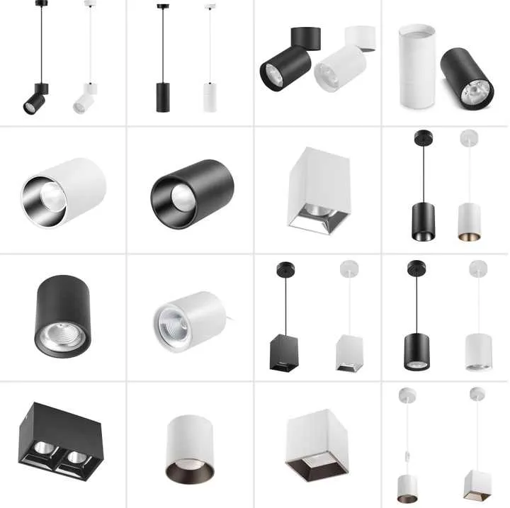 Luminaria تيتو Pendente 10W المضادة للوهج السقف السقف بقعة مصباح COB أدى النازل التجارية طويلة نجف يُعلق بالسقفLuminaria Teto Pendente 10W Anti-glare Ceiling Spot Light COB LED Downlight Commercial Long Hanging Ceiling Chandelier