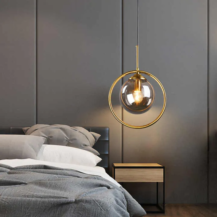 Luxury bedroom lightpersonality web celebrity lamp bar lighting crystal lampضوء غرفة نوم فاخرة السرير الثريا الحديثة بسيطة صغيرة الثريا شخصية خلاقة الويب المشاهير مصباح إضاءة البار الكريستال مصباح