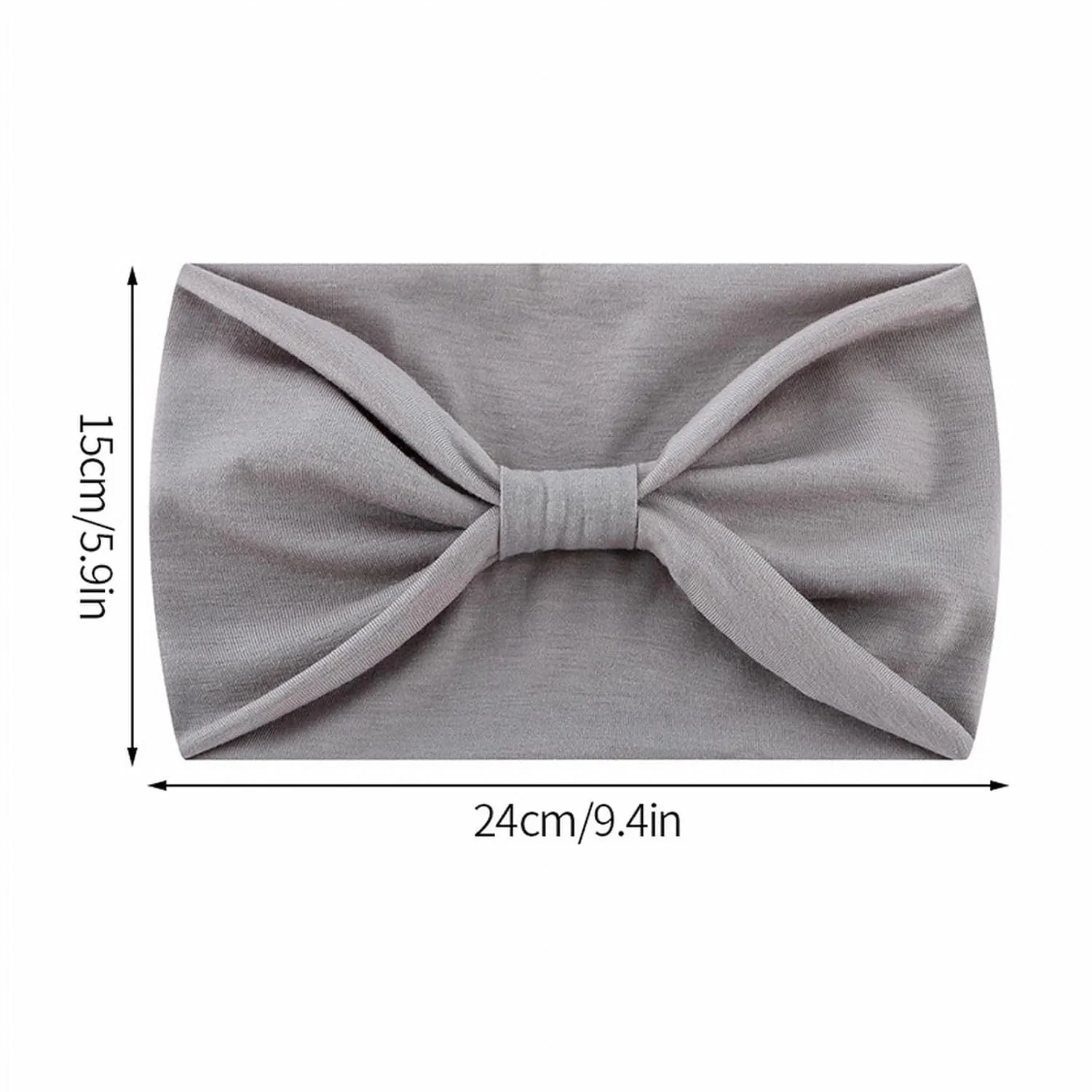 Make Up Headbands for Women ist Knotted Head Bands Boho Non Slip Hair Bands Elastic Hair (Orange, One Size)