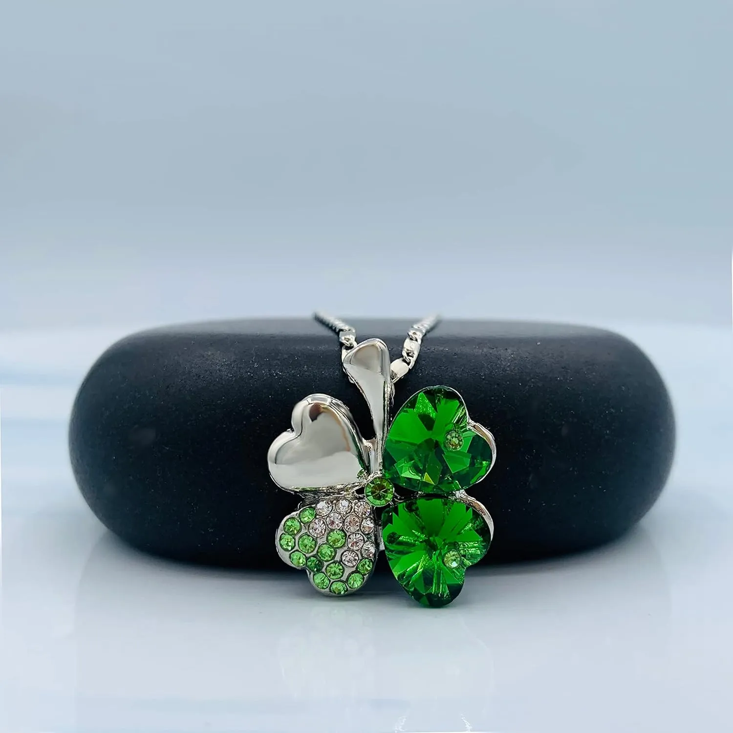 Mall of Style Four Leaf Clover Necklace - St.Patricks Day Earrings - Shamrock Earrings - Irish Jewelry - Bracelet