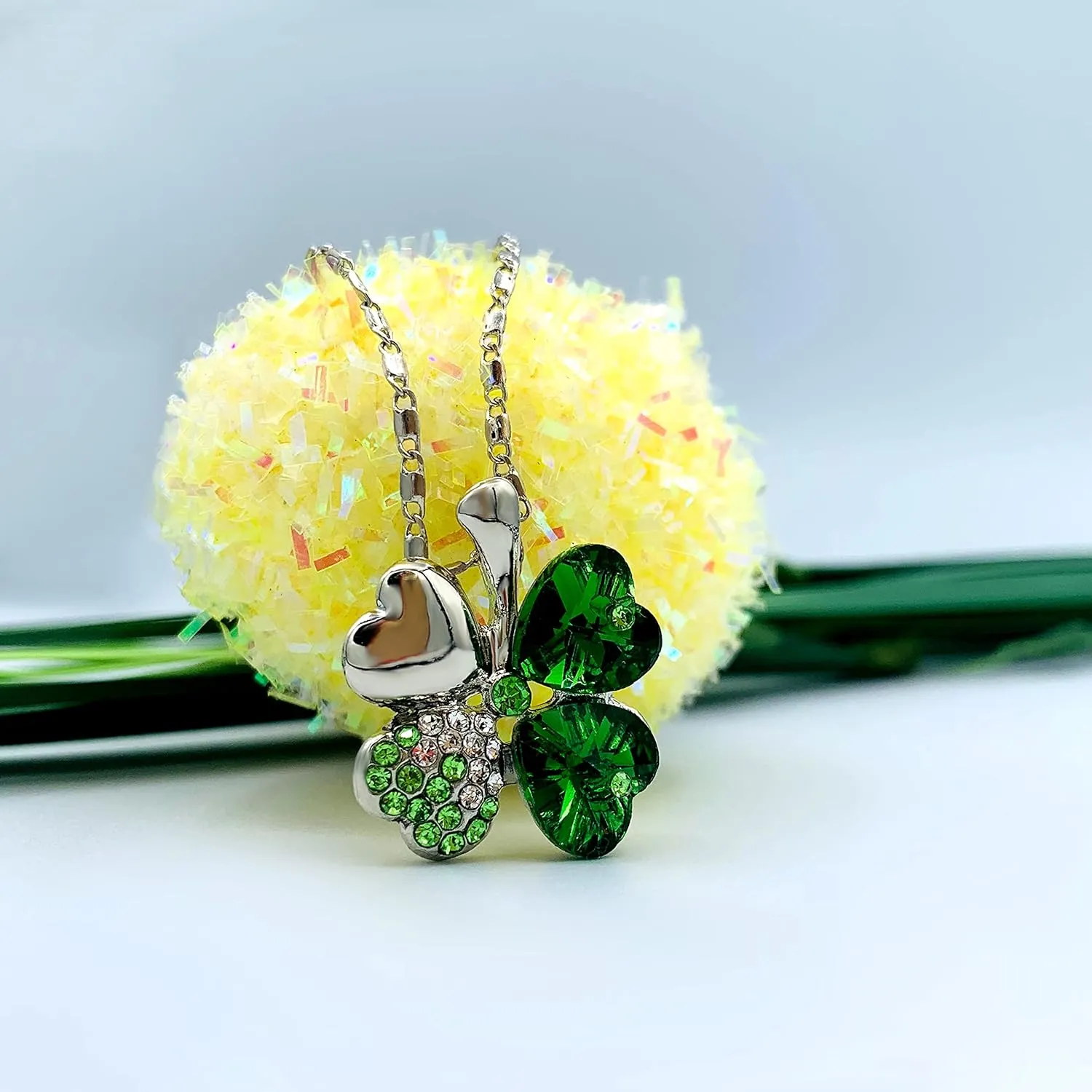 Mall of Style Four Leaf Clover Necklace - St.Patricks Day Earrings - Shamrock Earrings - Irish Jewelry - Bracelet