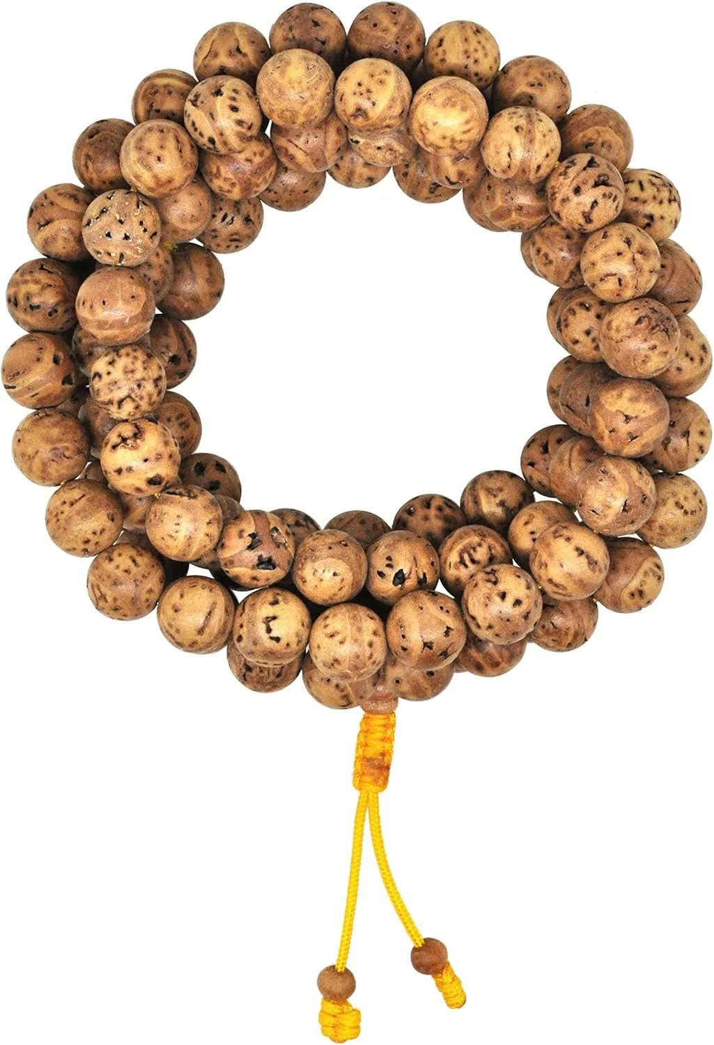Mandala Crafts Bodhi Seed Mala Beads 108 Buddhist Prayer Beads - Tibetan Rosary Bodhi Mala Necklace for Men Women Yoga Meditation