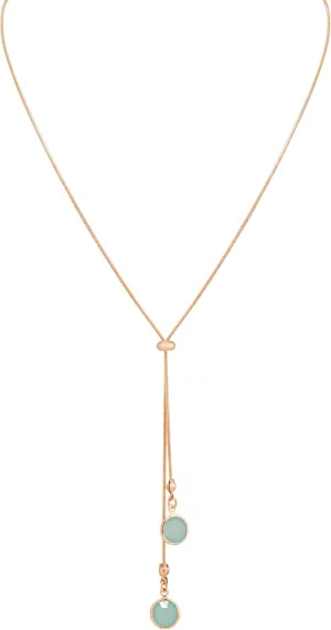 MINACHI Gold Plated Dainty Snake Chain Charm Y Necklace for Women, Trendy Simple Elegant Minimalist Fashion Jewelry Gift for Women