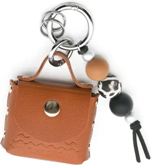 Mini Backpack Keychain for Women Key Chain Key Ring Silicone Beads Keychains Charms for Car Keys