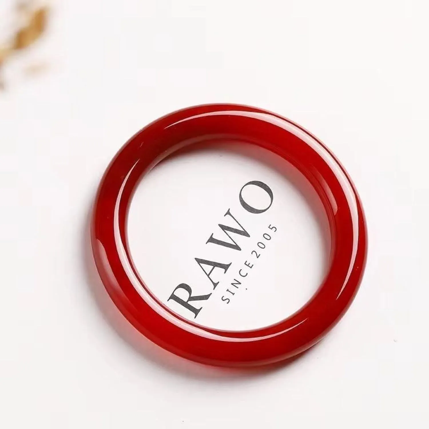 Natural Genuine Jade Bangle Bracelet for Women,Ice Red Agate Peace Bracelet, Red Round Noble Consort Bracelet to Mom