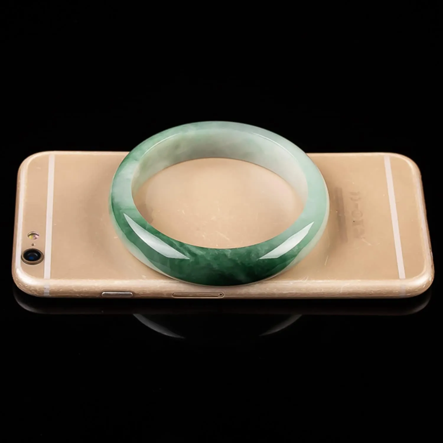 Natural Green Hetian Green Jade Bracelet Bangles Gemstone for Woman Jade Bracelet Bangles,61-62mm