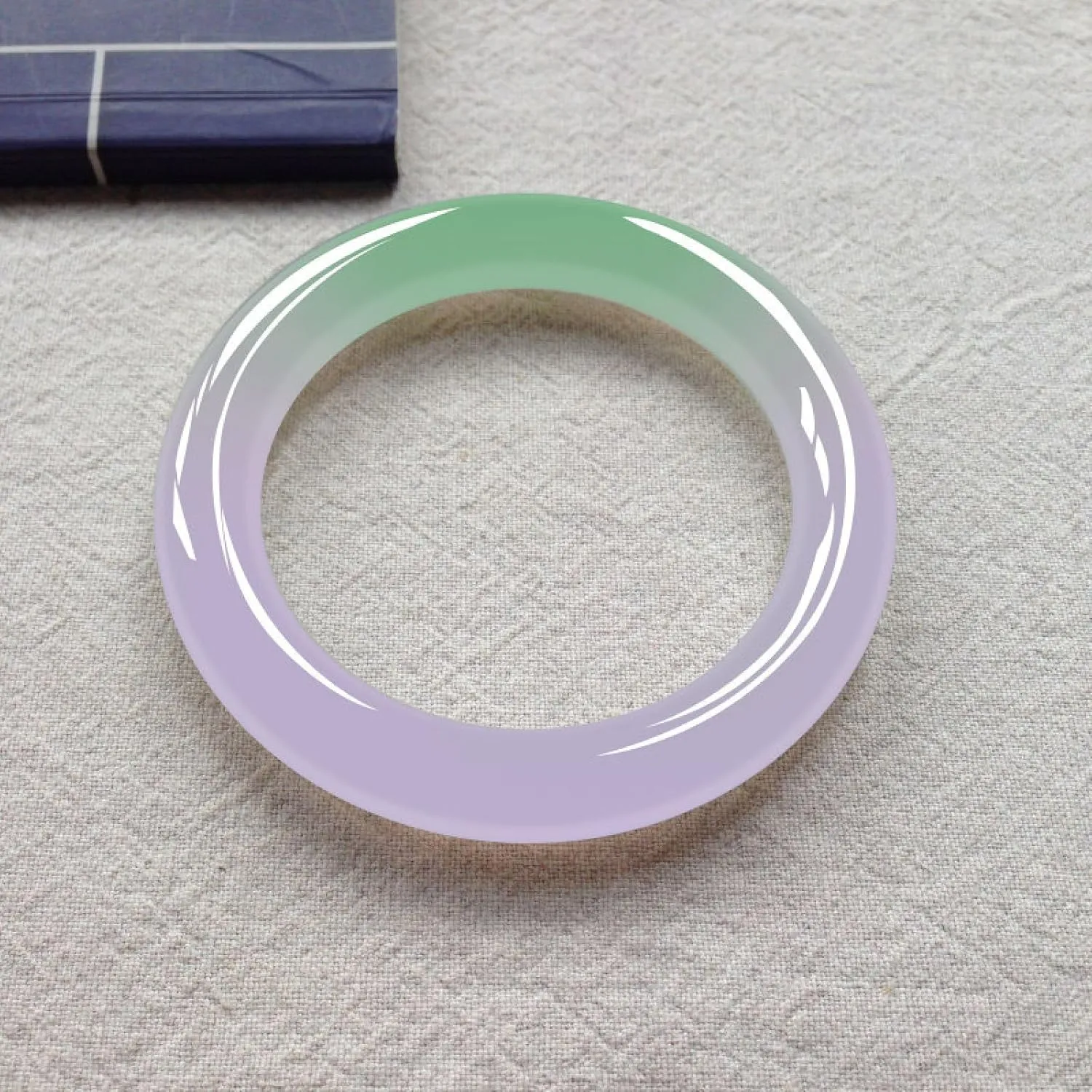 Natural Green Jade Bangle Bracelet, for Women Genuine, Purple Green Handmade Ice Seed Good, Luck Bracelet.
