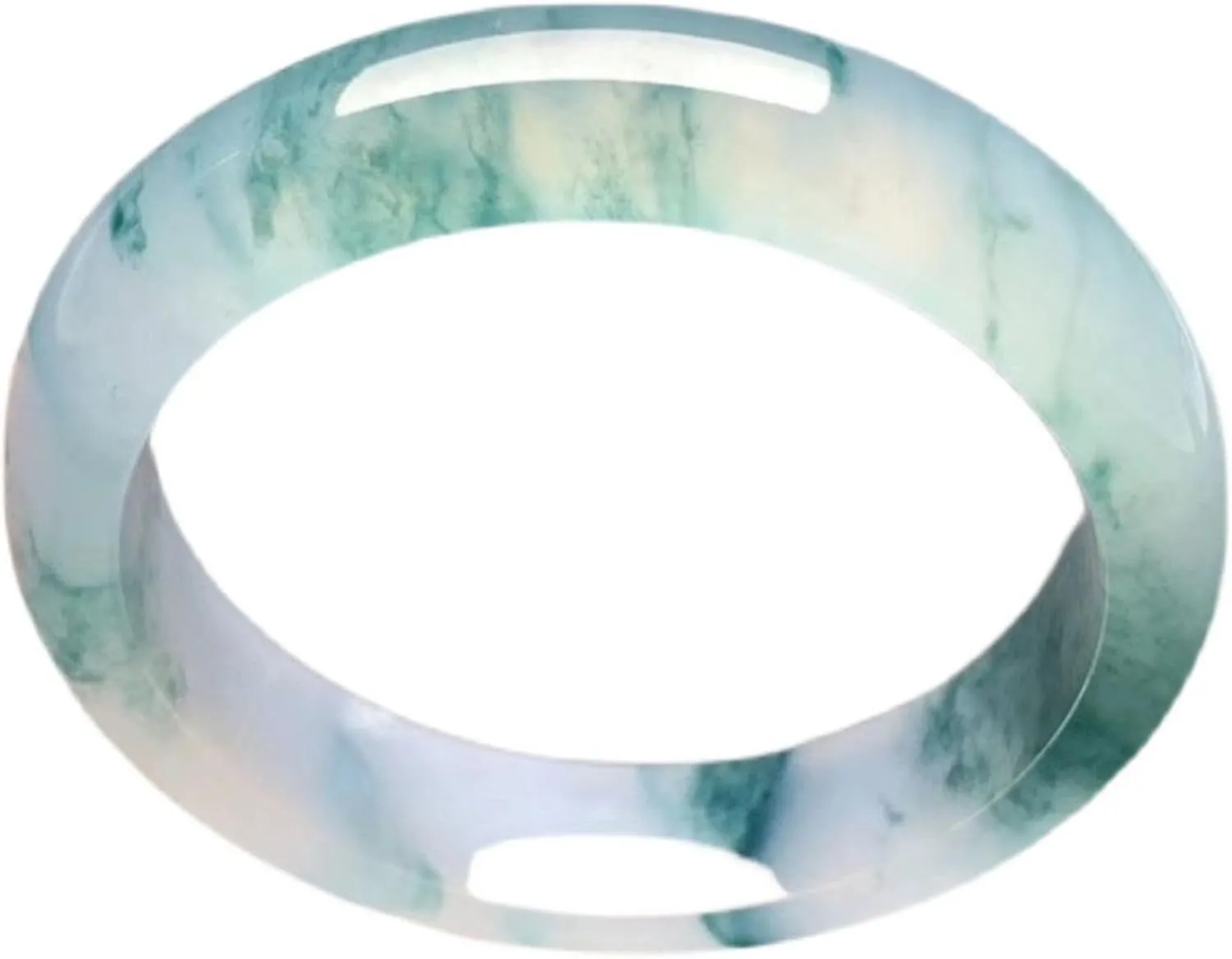 Natural Green Jade Bangle Bracelet for Women,Genuine Good Luck Handmade Jade Bangle,Handmade with certificate