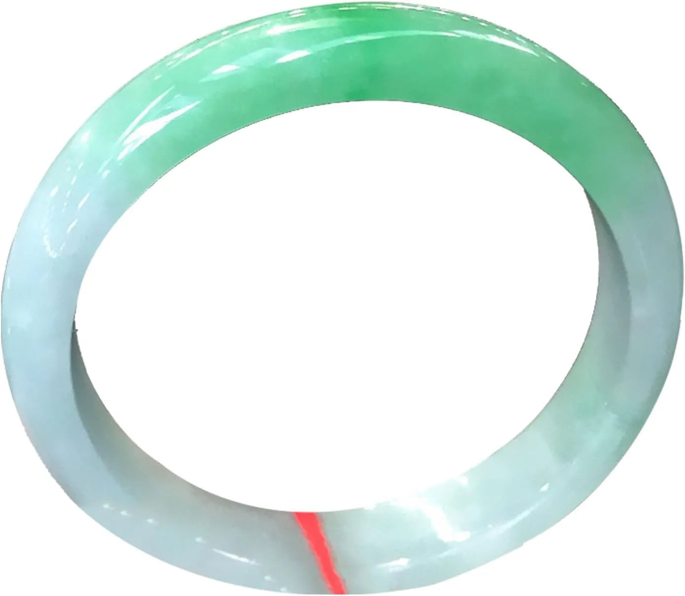 Natural Ice Species Green Jade Bangle Bracelet ??chalcedony bangle Genuine with Certificate