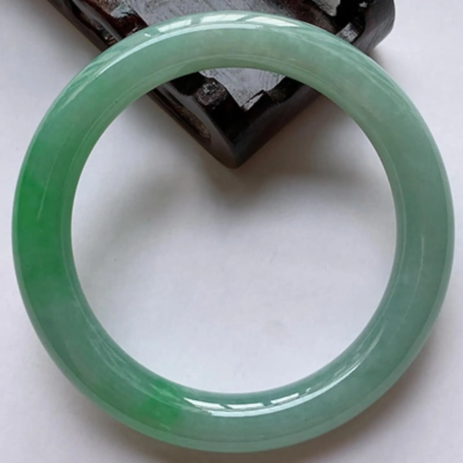 Natural Jade Bangle Bracelet, Floating Green Bracelet,vintage bracelet women