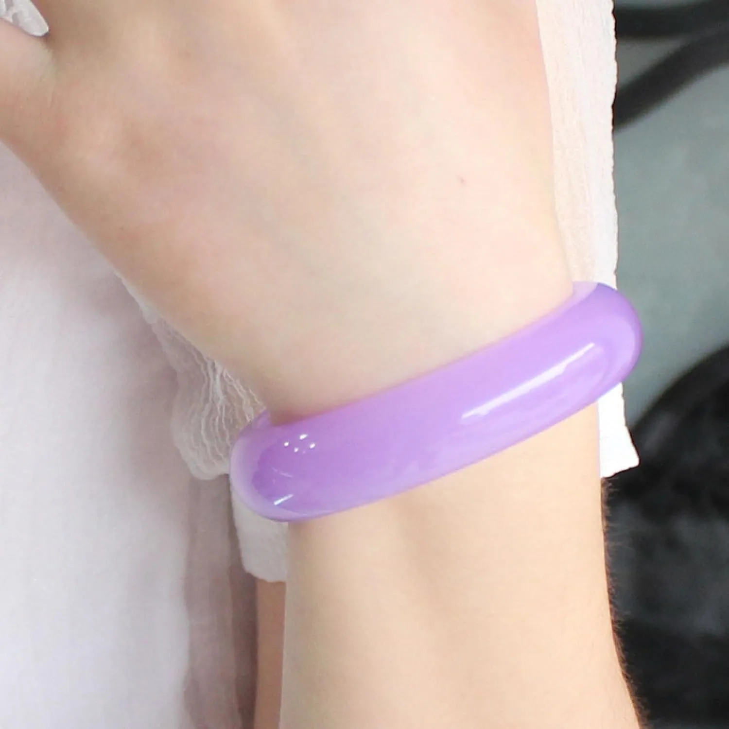 Natural Jade Bangle Bracelet For Women, Authentic Myanmar Ice Violet,Carved Jade Bracelet,Traditional Craftsmanship