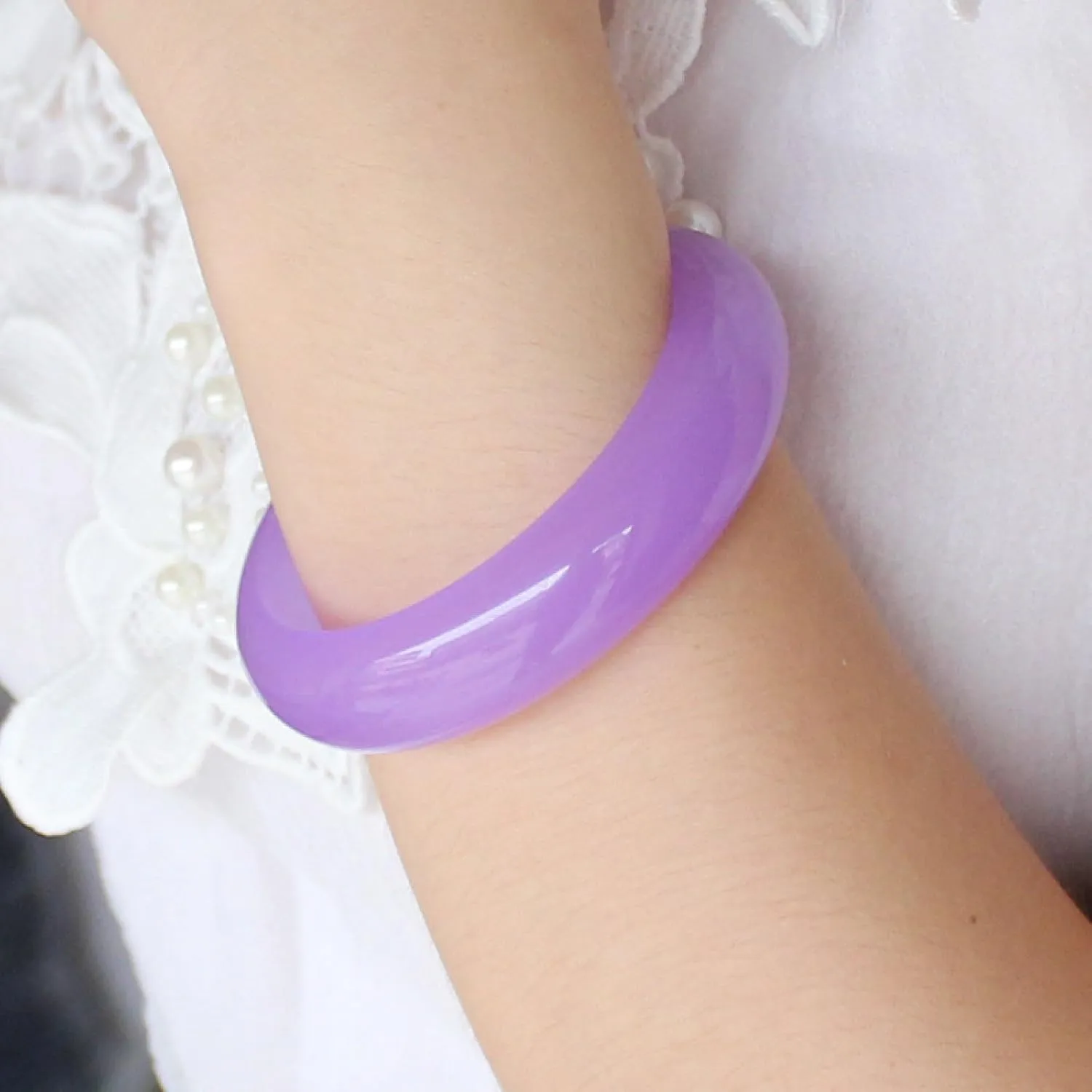 Natural Jade Bangle Bracelet For Women, Authentic Myanmar Ice Violet,Carved Jade Bracelet,Traditional Craftsmanship