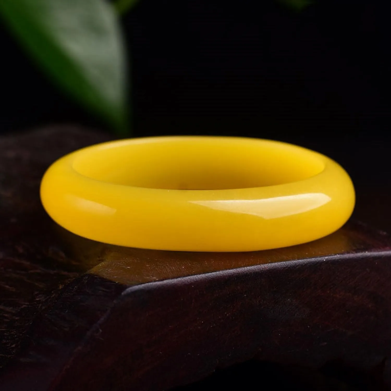Natural Jade Bangle Bracelet For Women Genuine Yellow Bracelet With Jewelry Box,made By Masters, National Inspection And Certification
