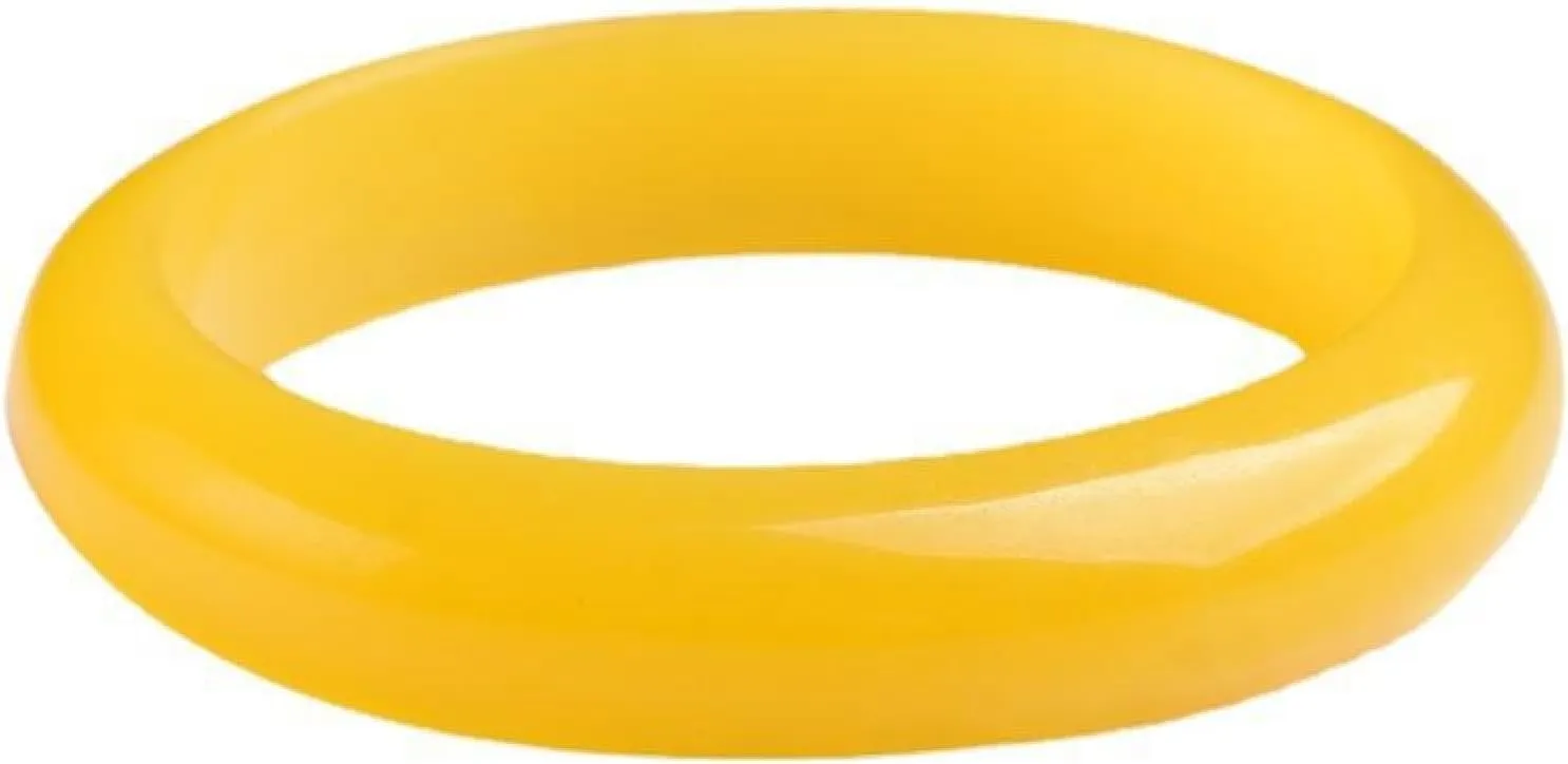 Natural Jade Bangle Bracelet For Women Genuine Yellow Bracelet With Jewelry Box,made By Masters, National Inspection And Certification