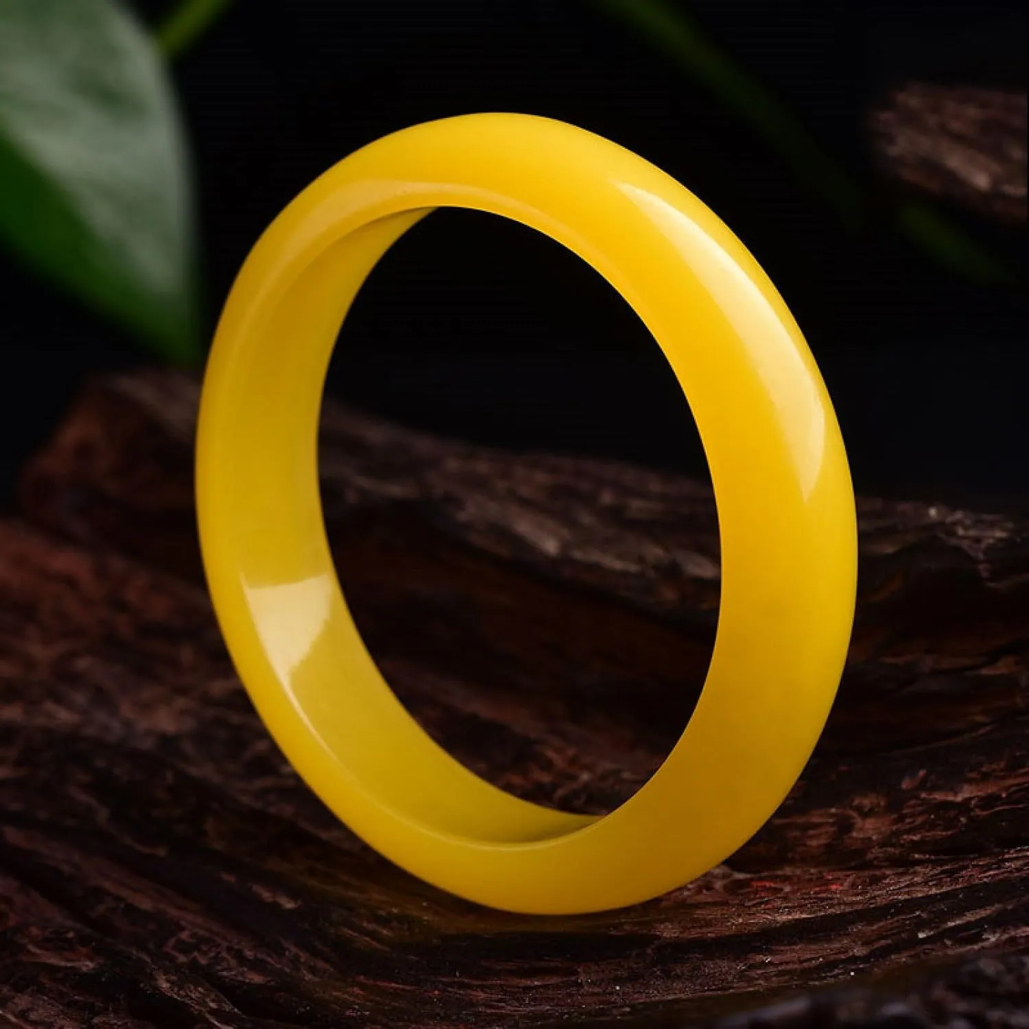 Natural Jade Bangle Bracelet For Women Genuine Yellow Bracelet With Jewelry Box,made By Masters, National Inspection And Certification