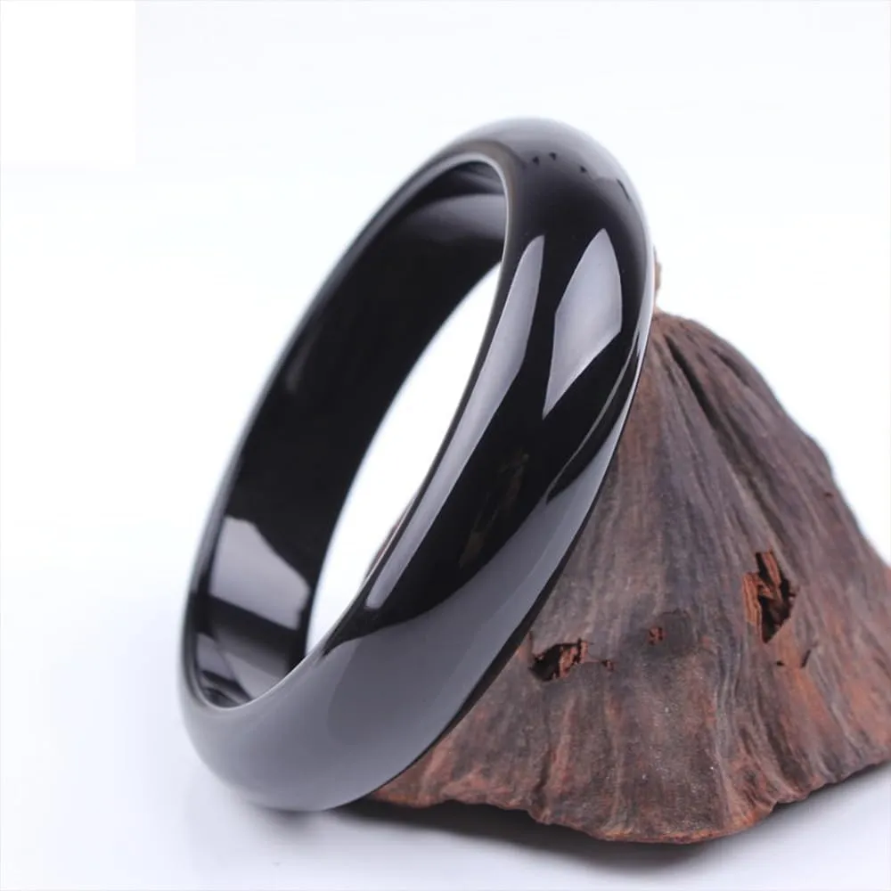 Natural Jade Bangle Bracelet for Women Good Luck Bracelet Chinese Feng Shui Bangle with Box Elegant Jade Bangle