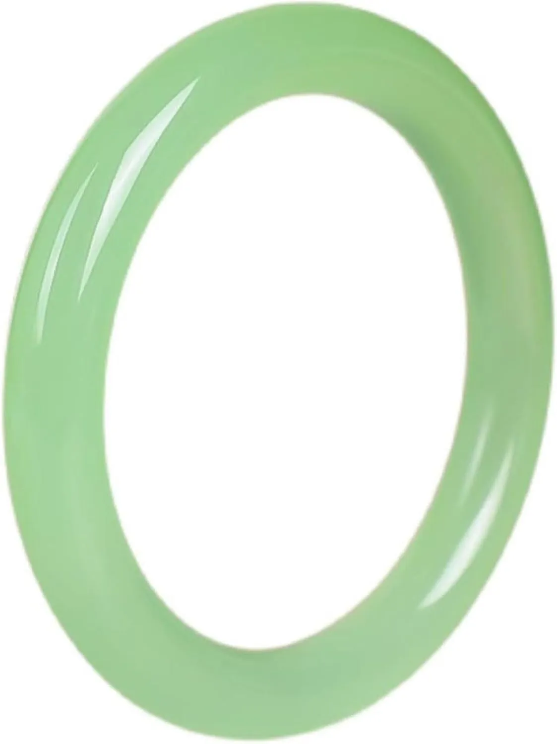 Natural Jade Bangle Bracelet for Women Light Green Fresh And Fashionable Charm Bracelet