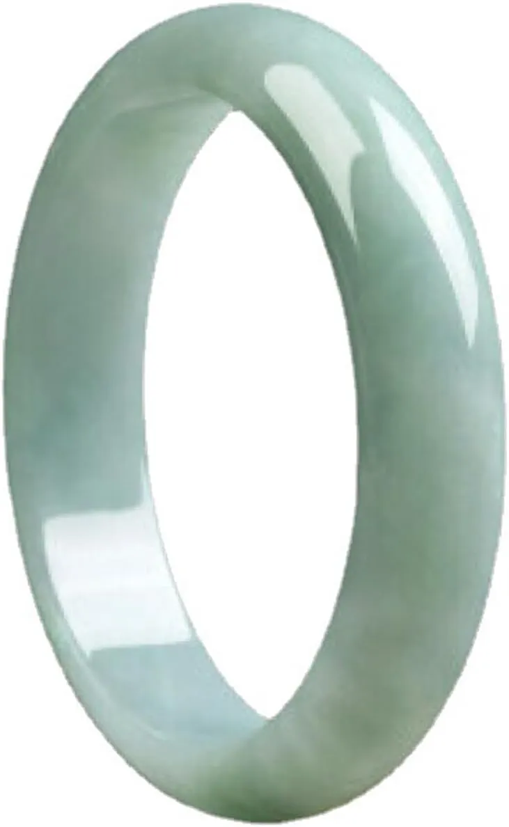 Natural Jade Bangle Bracelet for Women,light Green Genuine Eternity Jewelry Jade Bangle