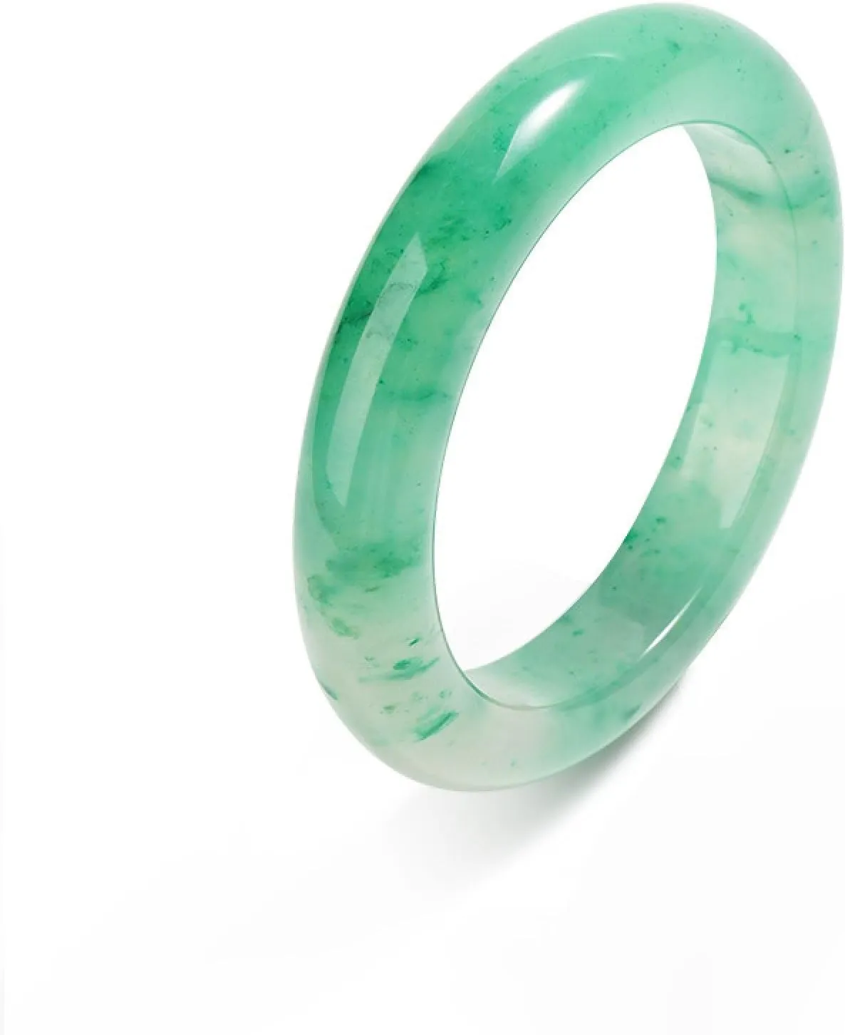 Natural Jade, Floating Flower Bracelet, Fine Ice Jade, Flat Jade Bracelet For Ladiesjade Bangle??