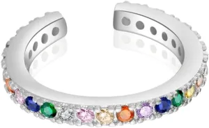 New 2025 925 Sterling Silver Colorful Earcuff Clip Earrings Without Piercing Ear Cuff Female C Jewelry Crystal Cz Statement Jewelry Gift Fashion Trendy Accessories Creative