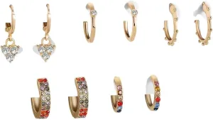 New 2025 Gift Fashion Pin Earrings For Women Crystal Statement Cartilage Ear Cuff Jewelry Trendy Accessories Creative