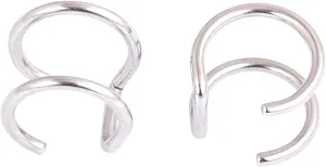 New 2025 Unisex 1 Pairs 5 Style Punk Rock Ear Clip Cuff Wrap Earrings No Piercing-Clip Hollow Out U Pattern Statement Fashion Jewelry Findings Gifts Trendy Accessories Creative Gift For Women And Men