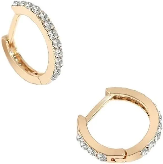 New 2025 Unisex Gift Fashion Pin Earrings For Women Crystal Statement Cartilage Ear Cuff Jewelry Trendy Accessories Creative For Women And Men
