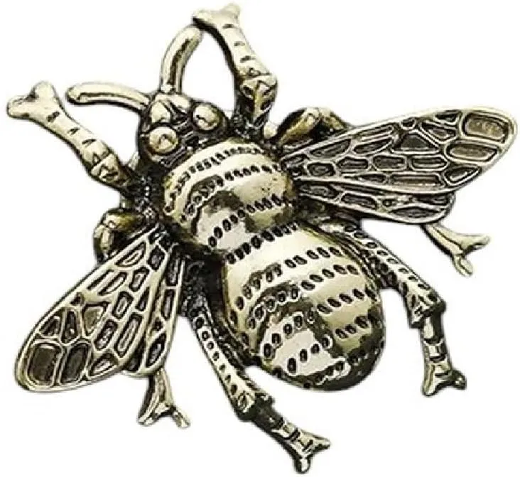 New 2026 Unisex Stainles Stell Tendency Fashion Imitation Pearls Red/White Color Glass Bee Insect Brooch For Women Statement Jewelry Trendy Accessories Creative Gift For Women And Men