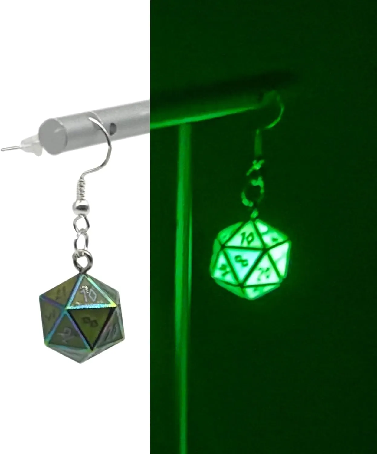 Norse Foundry Earrings - Hypoallergenic, Lightweight, Unique D20 TTRPG Inspired Jewelry, Ideal for Gamers, Role-Playing Enthusiasts