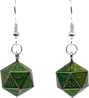 Norse Foundry Earrings - Hypoallergenic, Lightweight, Unique D20 TTRPG Inspired Jewelry, Ideal for Gamers, Role-Playing Enthusiasts