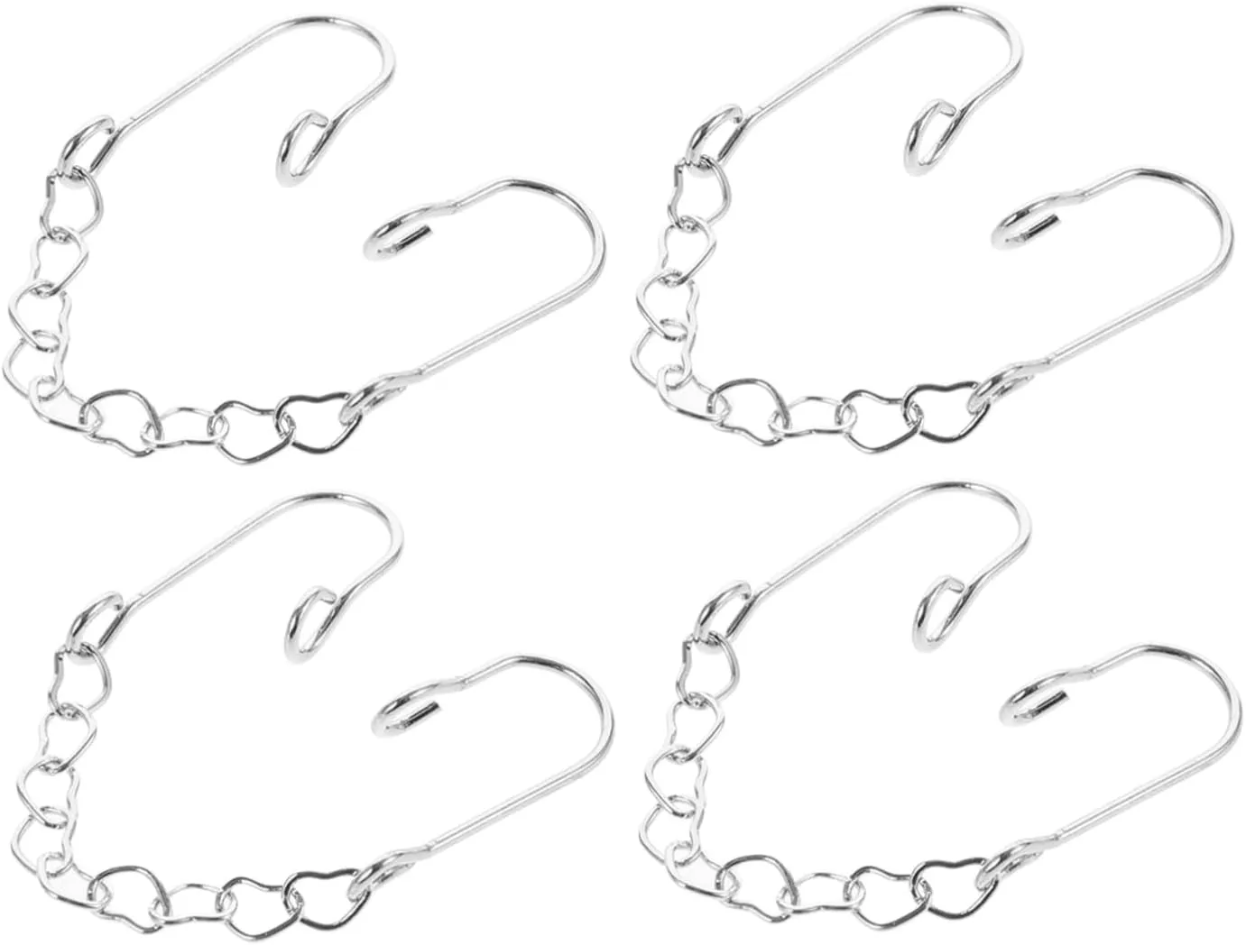 Nose Chain Nose Hoops Nose Ring with Chain Woman Nose Ring Hoops Heart Shape for Titanium Simple Color