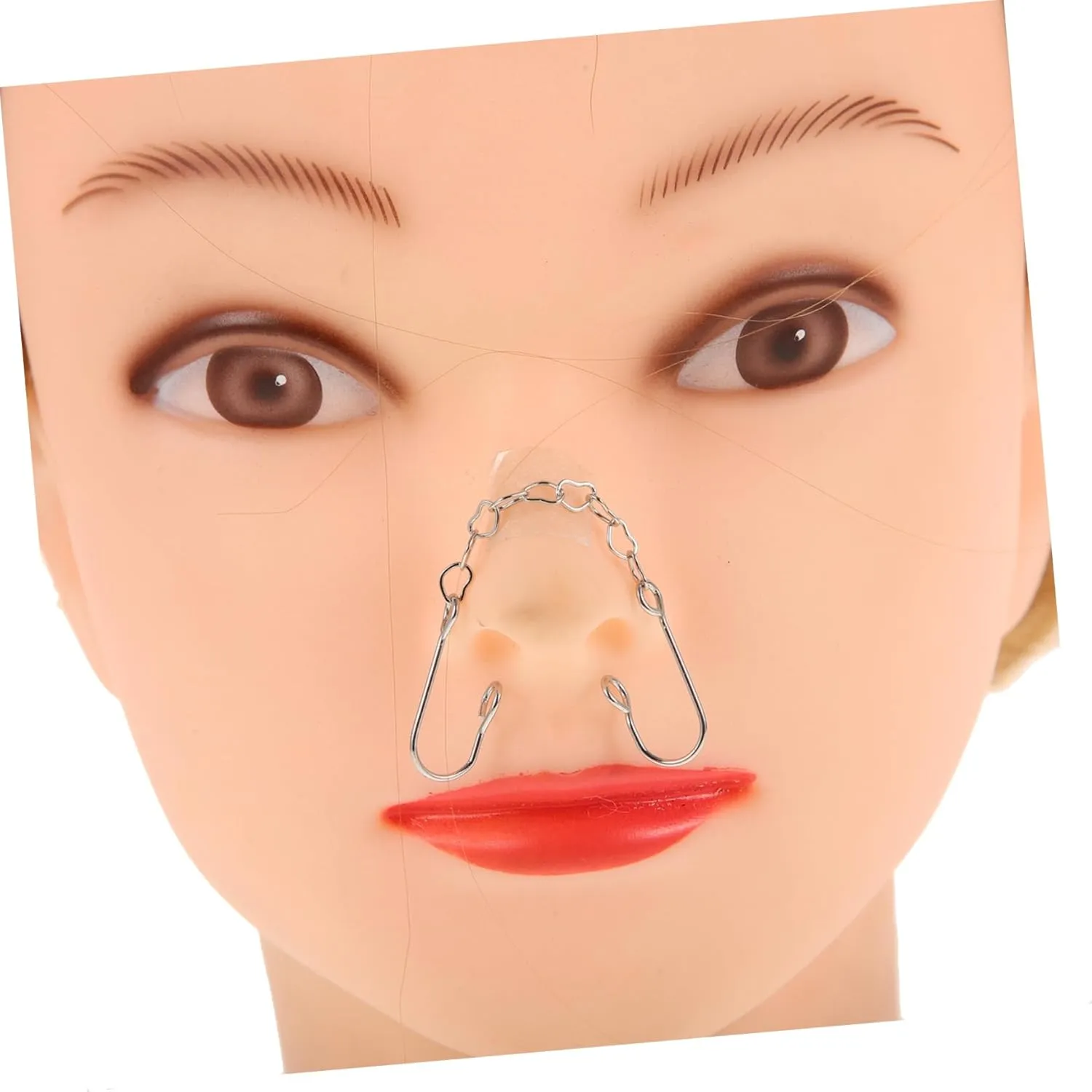 Nose Rings Portable Non Piercing Jewelry for Women Heart Shaped Nose Ornaments Lightweight for