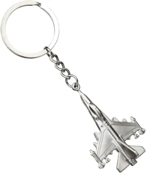 ODETOJOY Aircraft Keychain Party Favors Fighter Plane Keyring Battleplane Key Holder Airplane Raptor F16 Falcon Aviation