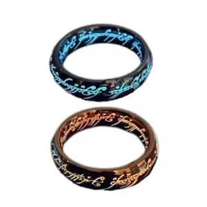 One Ring Glow In The Dark, Elvish Ring Deeply Engraved Runes