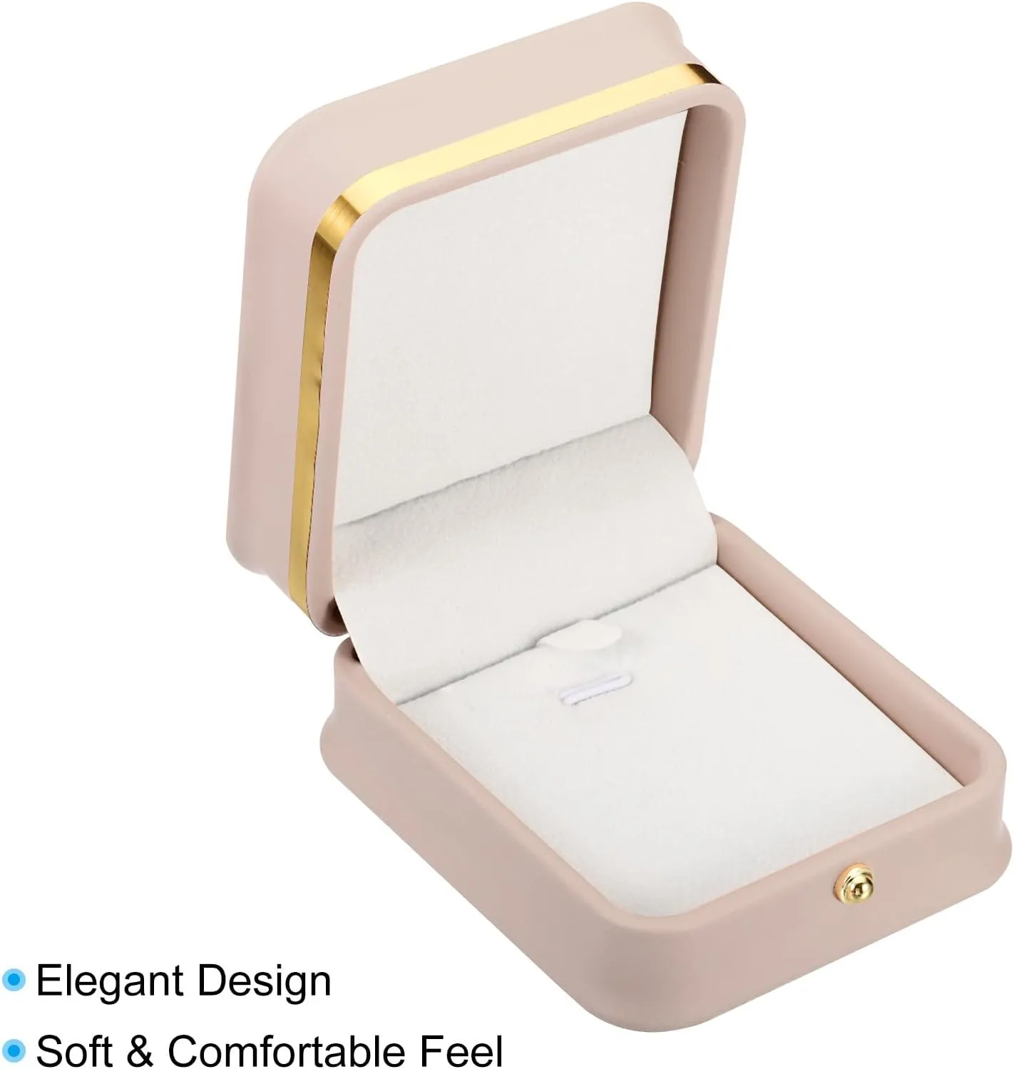 PATIKIL Velvet Necklace Box, Single Slot Vintage Jewelry Holder for Wedding Engagement Proposal Ceremony Anniversary Style 3, Dark Pink
