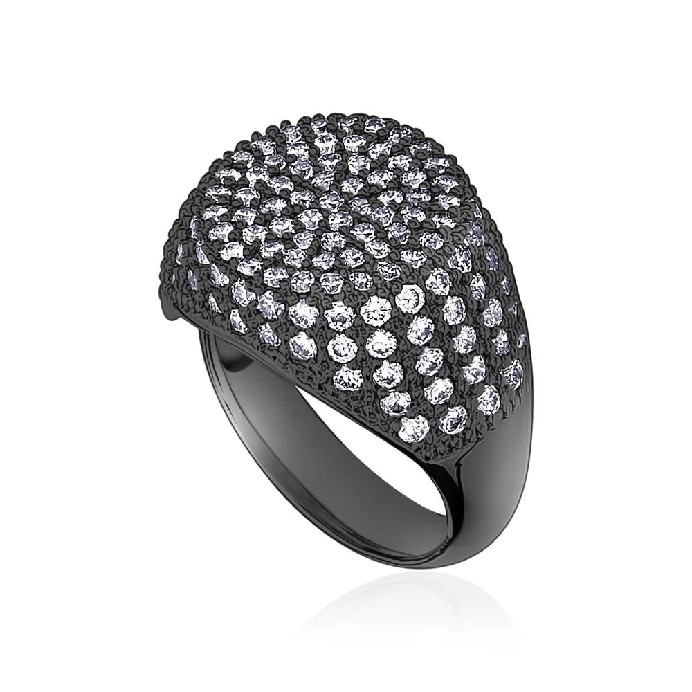 PAVE PINKY RING