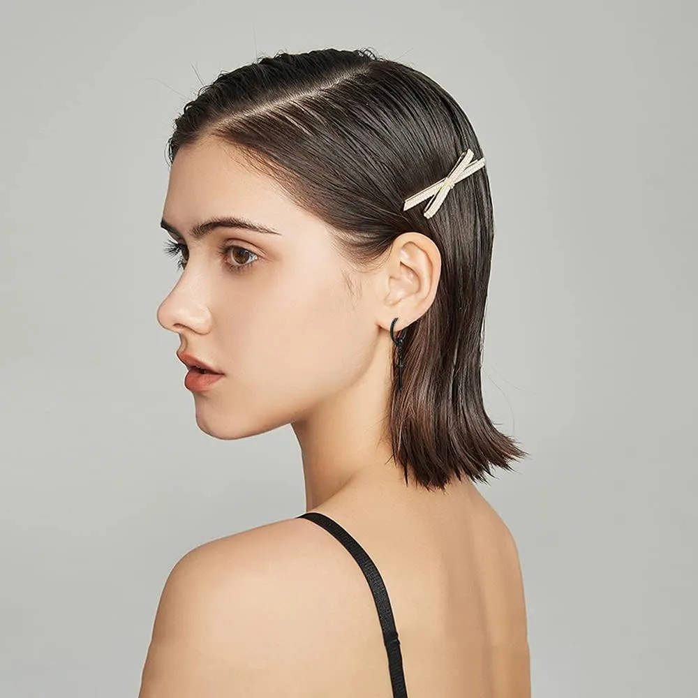 Personalized Unique Punk Hip Hop Stainless Steel Knife Huggie Hinged Hoop Earrings with Long Dangle Retro Sword for Men Women