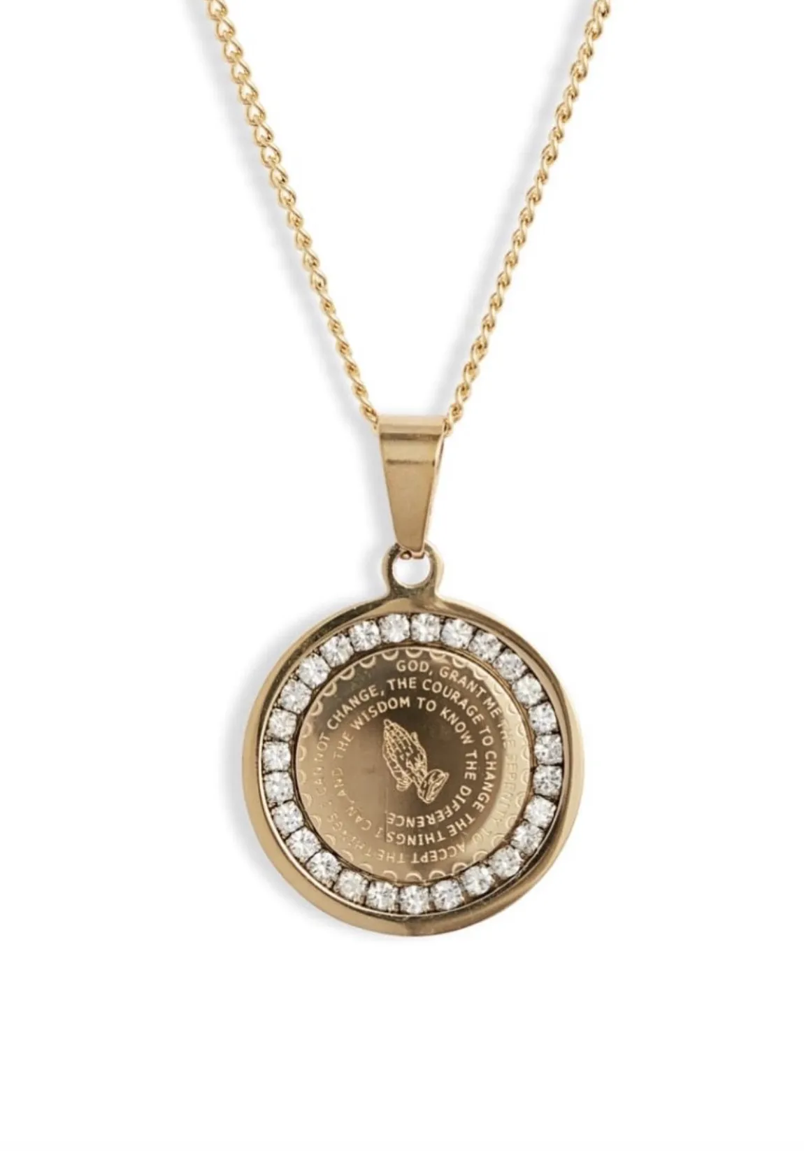 Prayer Warrior Necklace (Gold)