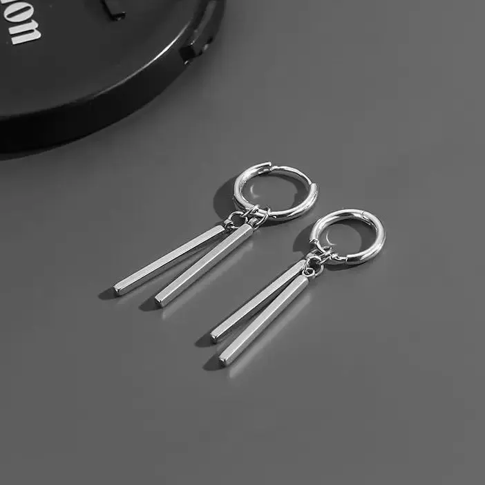 Punk Small Cross Stud Earrings for Teens Ear Piercing Star Earrings Women Men Pierced Unusual Party Earrings Jewelry