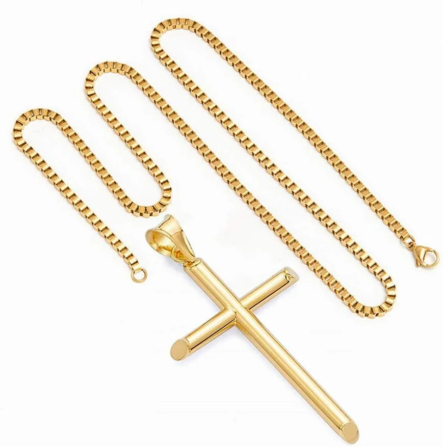 Q&S Jewels Gold Necklaces for Women Men & Teens 1.5mm Box Chain Necklace Stainless Steel 18K Gold Plated,Fashion Statement Jewlery,Thin Yet Durable Chain, Wear lone or with Pendant, 16-26 Inch