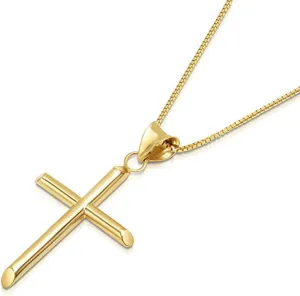 Q&S Jewels Gold Necklaces for Women Men & Teens 1.5mm Box Chain Necklace Stainless Steel 18K Gold Plated,Fashion Statement Jewlery,Thin Yet Durable Chain, Wear lone or with Pendant, 16-26 Inch