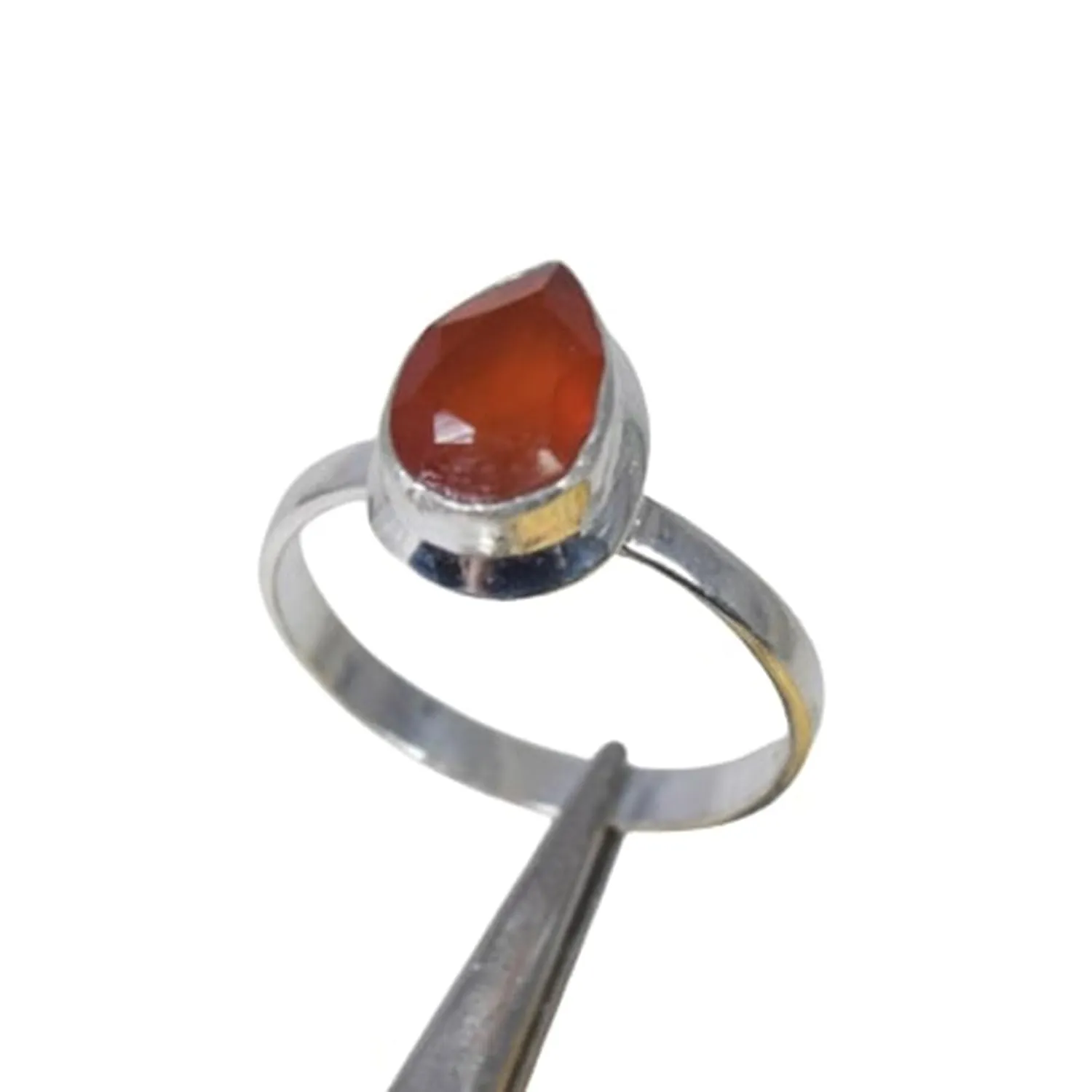 Red Carnelian Rings, Sterling Silver Ring, Midi Gemstone Ring, Gifts For Daughter, Elegant Ring, Handmade Ring, Red Carnelian Jewelry, Promise Ring, Statement Rings, Gift For Her, Baba Shyam Jewels