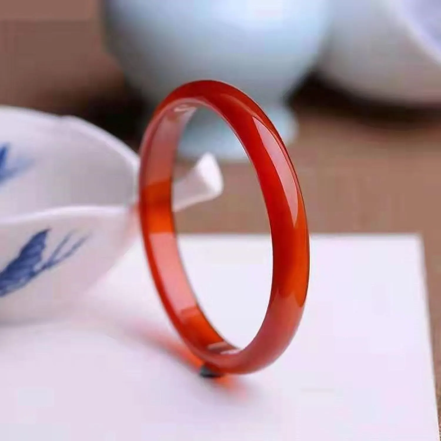 Red Jade Bracelet,natural Jade Bangle Bracelet for Women, Retro Chinese Style Jade Bracelet