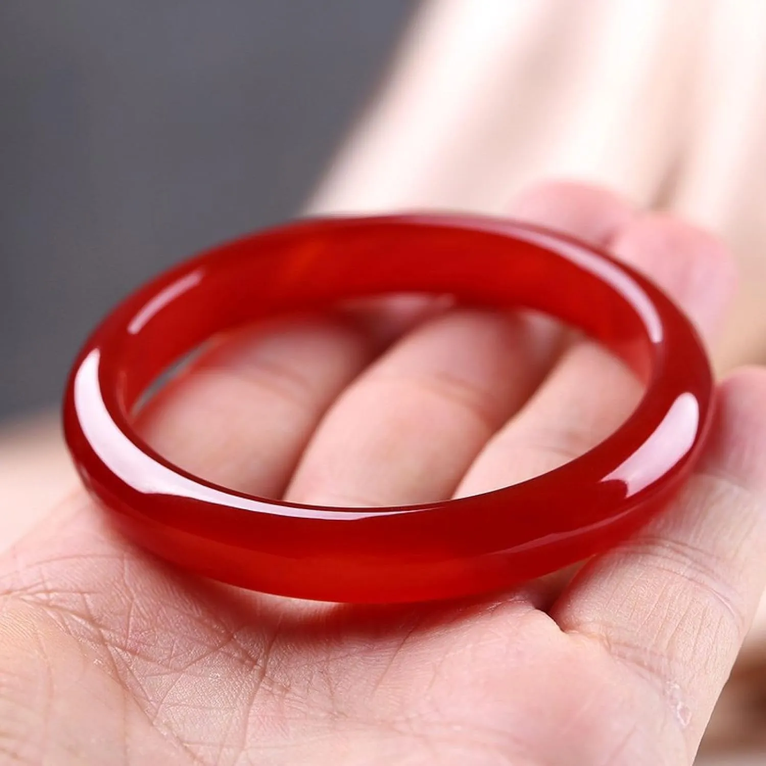 Red Jade Bracelet,natural Jade Bangle Bracelet for Women, Retro Chinese Style Jade Bracelet