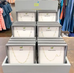 Satellite Gemstone Necklace
